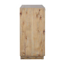  Coast2Coast Lennox 90316 Transitional Light Natural and Black Two Door Cabinet with One Drawer IMAGE 6