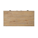  Coast2Coast Lennox 90316 Transitional Light Natural and Black Two Door Cabinet with One Drawer IMAGE 7