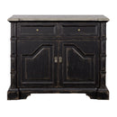  Coast2Coast Karsyn 90321 Traditional Two Door Cabinet with Two Drawers in Rustic Black Finish IMAGE 2