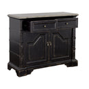  Coast2Coast Karsyn 90321 Traditional Two Door Cabinet with Two Drawers in Rustic Black Finish IMAGE 3