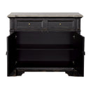  Coast2Coast Karsyn 90321 Traditional Two Door Cabinet with Two Drawers in Rustic Black Finish IMAGE 5