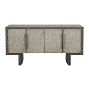  Coast2Coast Cannon 90328 Textured Grey Four Door Credenza IMAGE 2