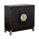  Coast2Coast Medici 90330 Contemporary Black Two Door Cabinet IMAGE 1