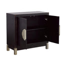  Coast2Coast Medici 90330 Contemporary Black Two Door Cabinet IMAGE 3