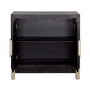  Coast2Coast Medici 90330 Contemporary Black Two Door Cabinet IMAGE 4