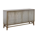  Coast2Coast Lylah 90350 Transitional Dreamscape Gold Four Door Credenza with Silverleaf Finish IMAGE 1