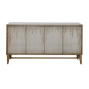  Coast2Coast Lylah 90350 Transitional Dreamscape Gold Four Door Credenza with Silverleaf Finish IMAGE 2