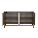  Coast2Coast Lylah 90350 Transitional Dreamscape Gold Four Door Credenza with Silverleaf Finish IMAGE 4