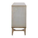  Coast2Coast Lylah 90350 Transitional Dreamscape Gold Four Door Credenza with Silverleaf Finish IMAGE 5
