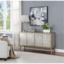  Coast2Coast Lylah 90350 Transitional Dreamscape Gold Four Door Credenza with Silverleaf Finish IMAGE 7