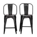  Coast2Coast Abby 92500 Industrial Style Black Counter Height Dining Chair - Set of 2 IMAGE 2