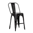  Coast2Coast Abby 92500 Industrial Style Black Counter Height Dining Chair - Set of 2 IMAGE 4