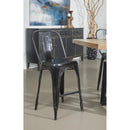 Coast2Coast Abby 92500 Industrial Style Black Counter Height Dining Chair - Set of 2 IMAGE 7