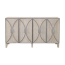  Coast2Coast Nikolai 92503 Contemporary Whitewash Four Door Credenza with Metal Detailing IMAGE 2