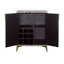  Coast2Coast Braelynn 92515 Black and White Bone Inlay Two Door Cabinet IMAGE 3