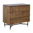 Coast2Coast Blaire 92530 Solid Wood & Marble Three Drawer Chest IMAGE 1