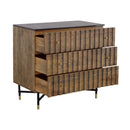  Coast2Coast Blaire 92530 Solid Wood & Marble Three Drawer Chest IMAGE 3
