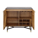  Coast2Coast Blaire 92531 Solid Wood & Marble Two Door Cabinet IMAGE 4