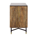  Coast2Coast Blaire 92531 Solid Wood & Marble Two Door Cabinet IMAGE 5