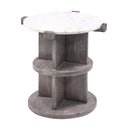  Coast2Coast Kyla 92537 Farmhouse Chairside Table with Marble Top IMAGE 1