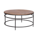  Coast2Coast Nalani 92538 Industrial Solid Wood & Iron Cocktail Table IMAGE 1