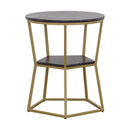  Coast2Coast Charleigh 92544 Transitional Black & Gold Accent Table IMAGE 3