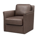  Coast2Coast Everett 95400 Umber Brown Swivel Arm Chair IMAGE 1