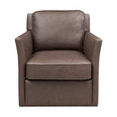  Coast2Coast Everett 95400 Umber Brown Swivel Arm Chair IMAGE 2