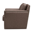  Coast2Coast Everett 95400 Umber Brown Swivel Arm Chair IMAGE 3