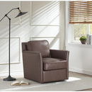  Coast2Coast Everett 95400 Umber Brown Swivel Arm Chair IMAGE 7