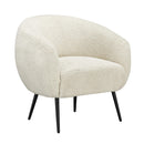  Coast2Coast Lyra 95403 Ivory & Black Accent Chair IMAGE 1