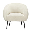  Coast2Coast Lyra 95403 Ivory & Black Accent Chair IMAGE 2