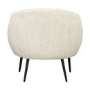  Coast2Coast Lyra 95403 Ivory & Black Accent Chair IMAGE 4