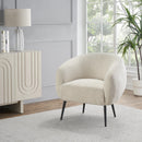 Coast2Coast Lyra 95403 Ivory & Black Accent Chair IMAGE 7