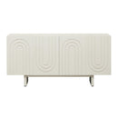  Coast2Coast Windham 95404 Cream Four Door Credenza IMAGE 2