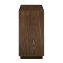  Coast2Coast Shelburne 95406 Two Door Walnut & Cream Cabinet with Gold Accents IMAGE 3
