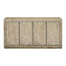  Coast2Coast Galena 95419 Whitewash Natural Transitional Four Door Credenza IMAGE 2