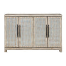  Coast2Coast Hollow 95423 Smokey Beige Transitional Four Door Credenza IMAGE 2