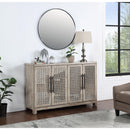  Coast2Coast Hollow 95423 Smokey Beige Transitional Four Door Credenza IMAGE 6