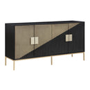  Coast2Coast Phoenix 95424 Midnight Hour & Champagne Transitional Four Door Credenza IMAGE 1