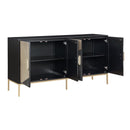  Coast2Coast Phoenix 95424 Midnight Hour & Champagne Transitional Four Door Credenza IMAGE 4