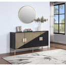  Coast2Coast Phoenix 95424 Midnight Hour & Champagne Transitional Four Door Credenza IMAGE 6