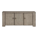  Coast2Coast Malcolm 95428 Valley Forge Weathered Grey Transitional Three Door Credenza IMAGE 2