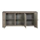  Coast2Coast Malcolm 95428 Valley Forge Weathered Grey Transitional Three Door Credenza IMAGE 4
