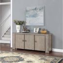  Coast2Coast Malcolm 95428 Valley Forge Weathered Grey Transitional Three Door Credenza IMAGE 6