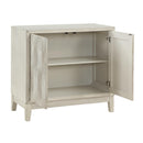  Coast2Coast Addis 95434 Beige Transitional Two Door Cabinet IMAGE 4