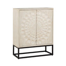  Coast2Coast Hotchkiss 95436 Cream Transitional Two Door Bar Cabinet IMAGE 1