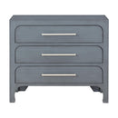  Coast2Coast Chelsea 95438 Burnished Grey Transitional Three Drawer Accent Chest IMAGE 2