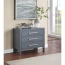  Coast2Coast Chelsea 95438 Burnished Grey Transitional Three Drawer Accent Chest IMAGE 6