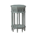  Coast2Coast Idalia 95443 Blue-Grey Traditional Octagonal Accent Table IMAGE 1